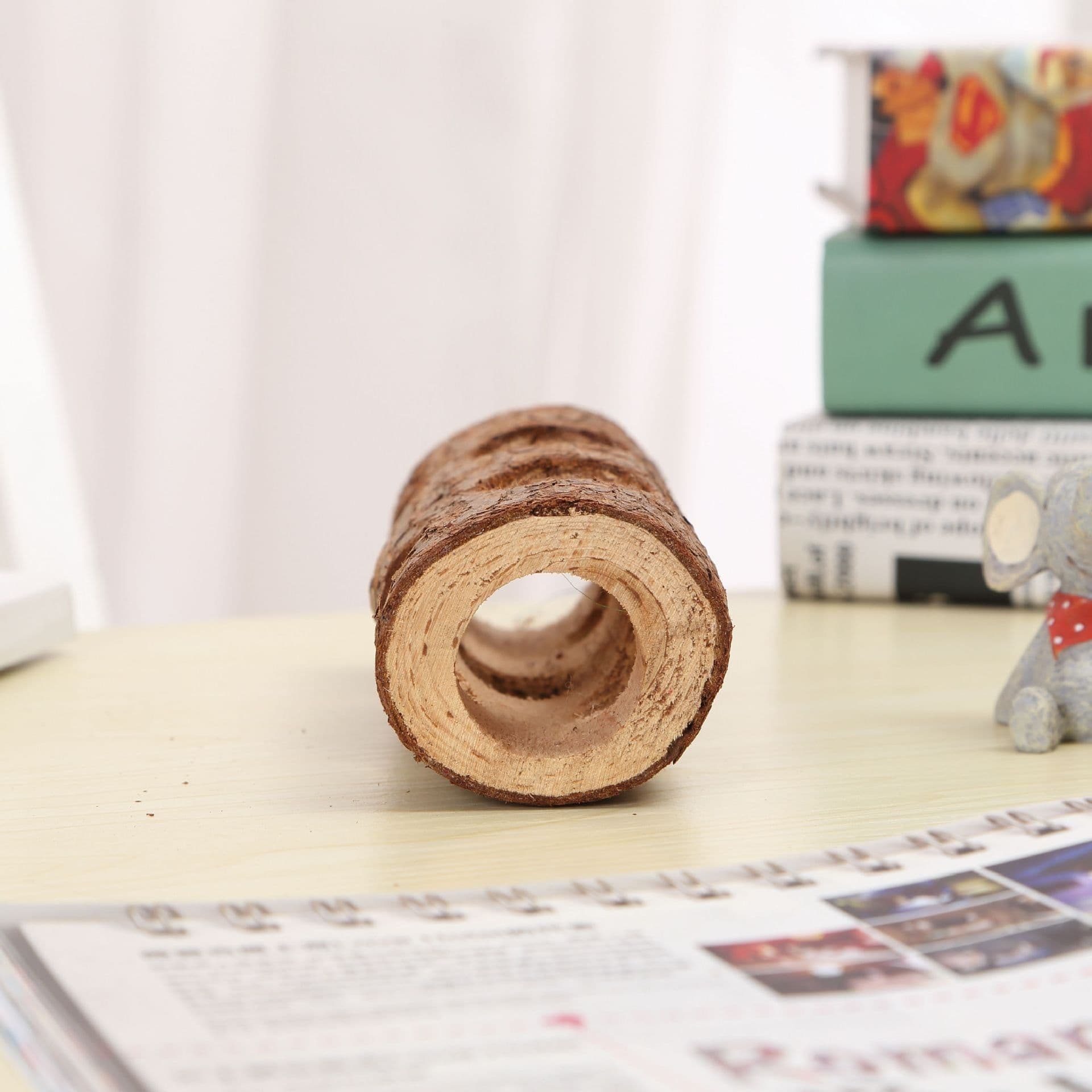 image-Hamster Solid Wood Pipe Bird Platform Rabbit Molar Dogs And Cats Toy Tree Tube