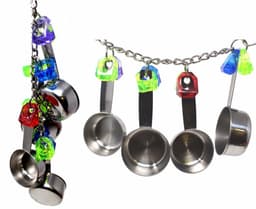 image-Parrot Bite Stainless Steel Four-pot String Toy
