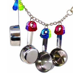 image-Parrot Bite Stainless Steel Four-pot String Toy