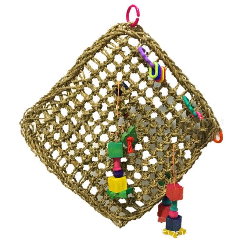image-Pure Natural Straw Parrot Hammock