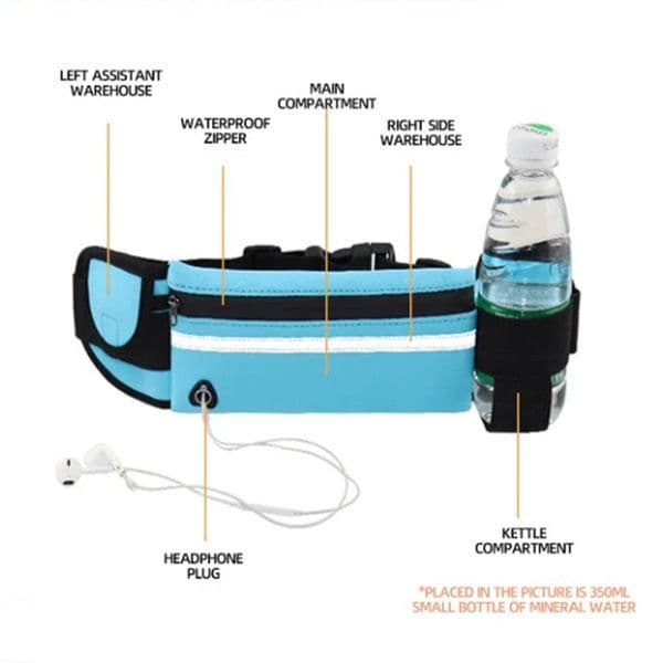 image-Fitness Waist Bag With Pocket Slim Running Jogging Belt Fanny Pack Bag For Hiking Cycling Workout Sports Gym