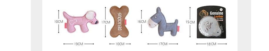 image-Pet Dog Training Cowhide Toy