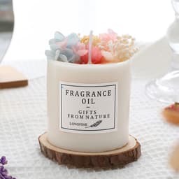 image-Dried Flowers Decor Romantic Candles
