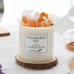 image-Dried Flowers Decor Romantic Candles