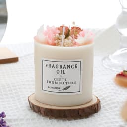 image-Dried Flowers Decor Romantic Candles