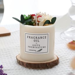image-Dried Flowers Decor Romantic Candles