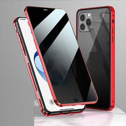 image-Double Sides Glass Cover Anti Privacy Protector Magnetic Adsorption Case