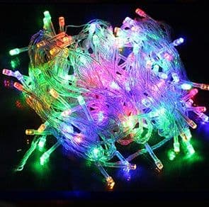 image-LED Fairy String Lights Multicolor Garland Beads Outdoor Waterproof Holiday Party Christmas Tree Decor