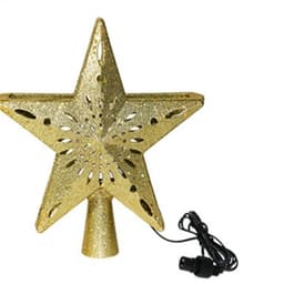 image-Christmas Tree Top Light Star Snowflake Shape LED Laser Projector Lights Christmas Tree Ornament