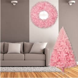 image-Christmas pink pointed gradient christmas tree