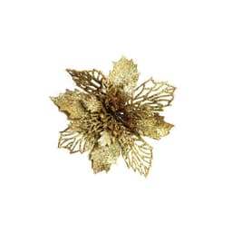 image-Glitter Artifical Christmas Flowers Christmas Tree Decorations For Home Fake Flowers Xmas Ornaments New Year Decor