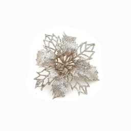 image-Glitter Artifical Christmas Flowers Christmas Tree Decorations For Home Fake Flowers Xmas Ornaments New Year Decor
