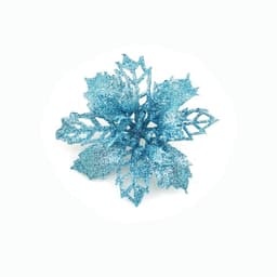 image-Glitter Artifical Christmas Flowers Christmas Tree Decorations For Home Fake Flowers Xmas Ornaments New Year Decor