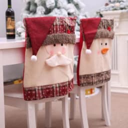 image-High quality Christmas Chairs Set Christmas goods table decorated Christmas hat in large quantities