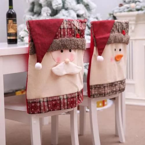 image-High quality Christmas Chairs Set Christmas goods table decorated Christmas hat in large quantities