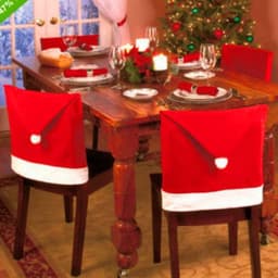 image-High quality Christmas Chairs Set Christmas goods table decorated Christmas hat in large quantities
