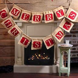 image-Merry Christmas Sackcloth Flag Christmas Banner Christmas Banner Decoration