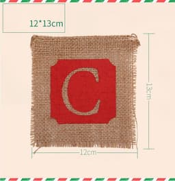 image-Merry Christmas Sackcloth Flag Christmas Banner Christmas Banner Decoration