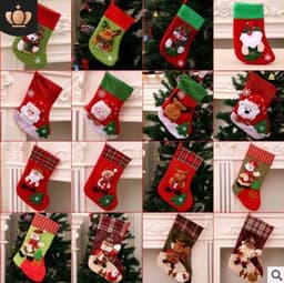image-Christmas Decorations Santa Claus Socks Christmas Tree Pendant Christmas Socks Gift Bag Christmas Bag