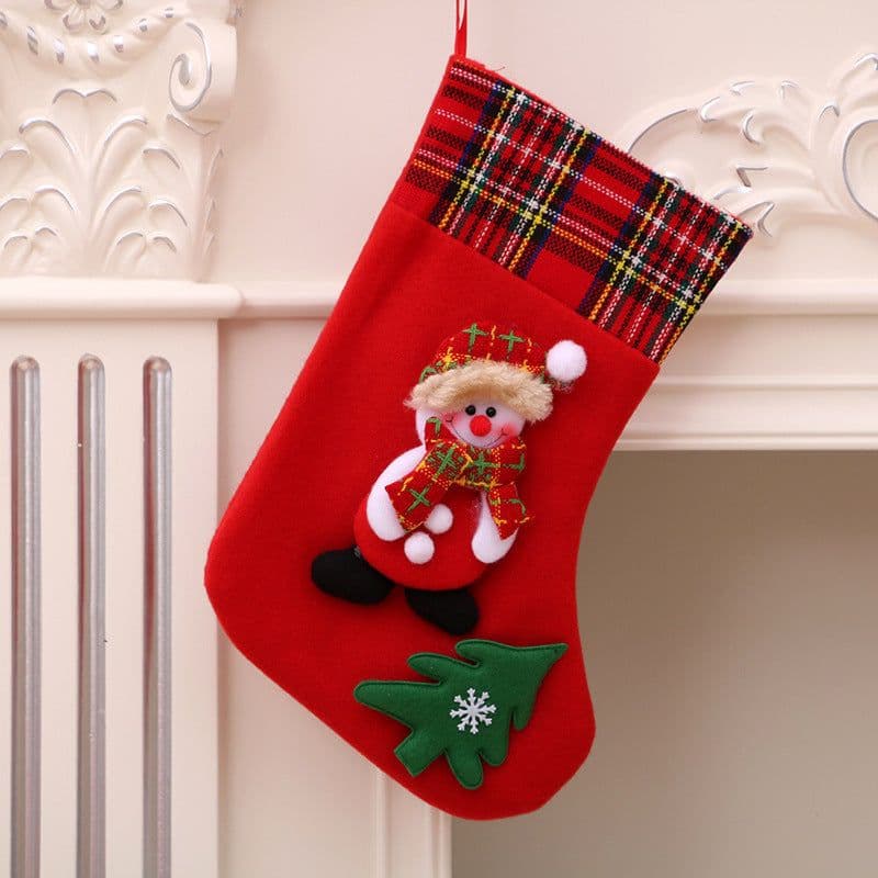 image-Christmas Decorations Santa Claus Socks Christmas Tree Pendant Christmas Socks Gift Bag Christmas Bag