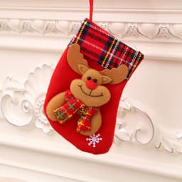 image-Christmas Decorations Santa Claus Socks Christmas Tree Pendant Christmas Socks Gift Bag Christmas Bag