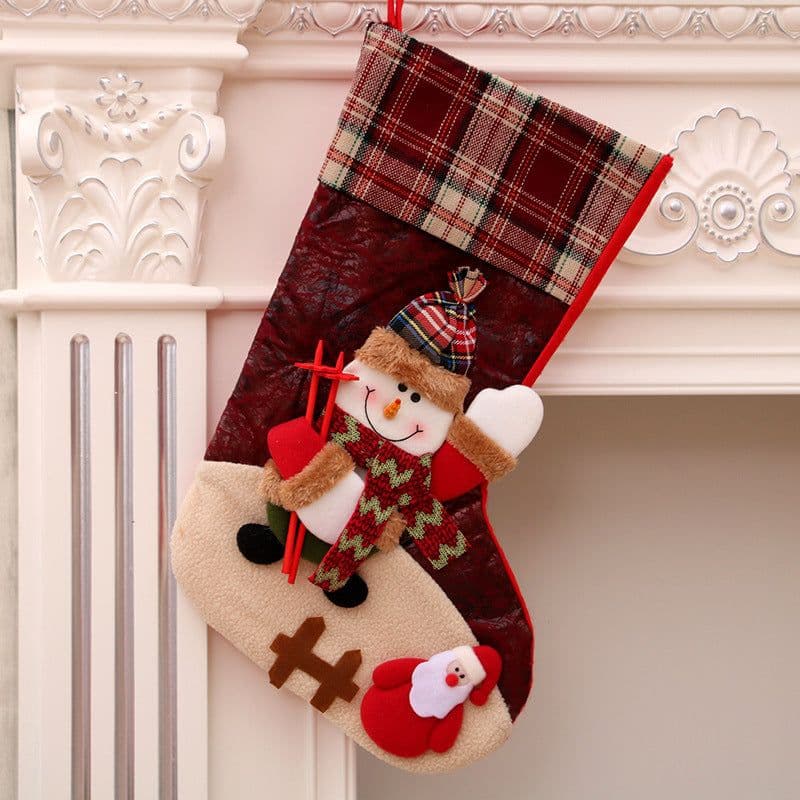 image-Christmas Decorations Santa Claus Socks Christmas Tree Pendant Christmas Socks Gift Bag Christmas Bag