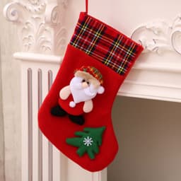 image-Christmas Decorations Santa Claus Socks Christmas Tree Pendant Christmas Socks Gift Bag Christmas Bag