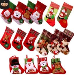 image-Christmas Decorations Santa Claus Socks Christmas Tree Pendant Christmas Socks Gift Bag Christmas Bag