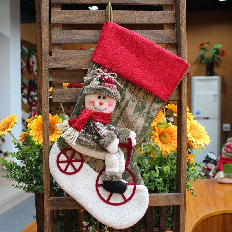 image-Christmas Decorations Santa Claus Socks Christmas Tree Pendant Christmas Socks Gift Bag Christmas Bag