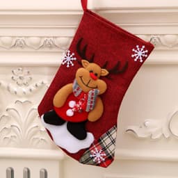 image-Christmas Decorations Santa Claus Socks Christmas Tree Pendant Christmas Socks Gift Bag Christmas Bag