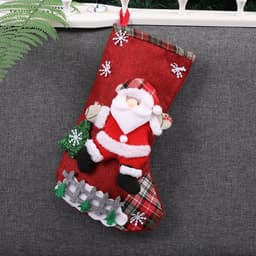 image-Christmas Decorations Santa Claus Socks Christmas Tree Pendant Christmas Socks Gift Bag Christmas Bag