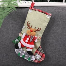 image-Christmas Decorations Santa Claus Socks Christmas Tree Pendant Christmas Socks Gift Bag Christmas Bag