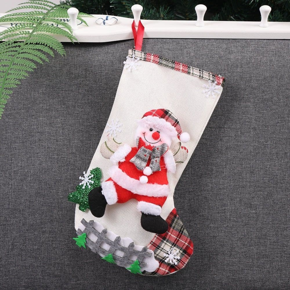 image-Christmas Decorations Santa Claus Socks Christmas Tree Pendant Christmas Socks Gift Bag Christmas Bag