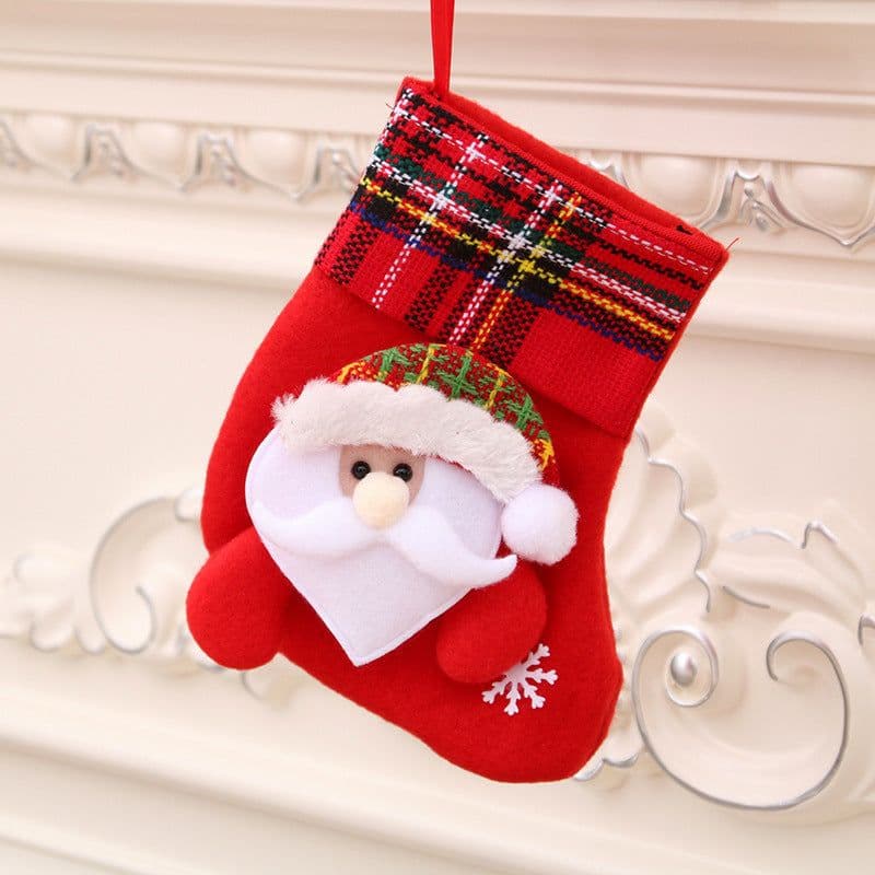 image-Christmas Decorations Santa Claus Socks Christmas Tree Pendant Christmas Socks Gift Bag Christmas Bag