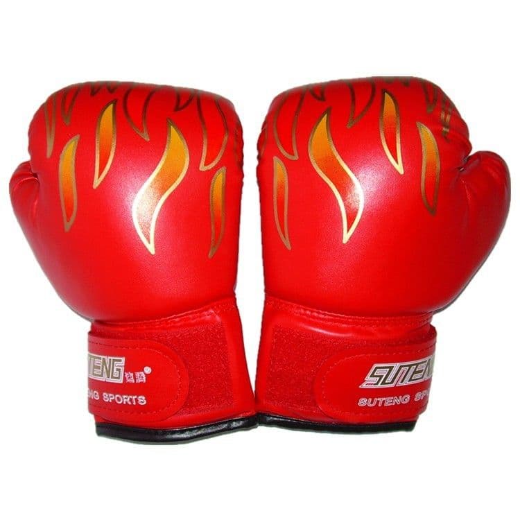image-Flame Children's Punching Bag Boxing Sponge Gloves