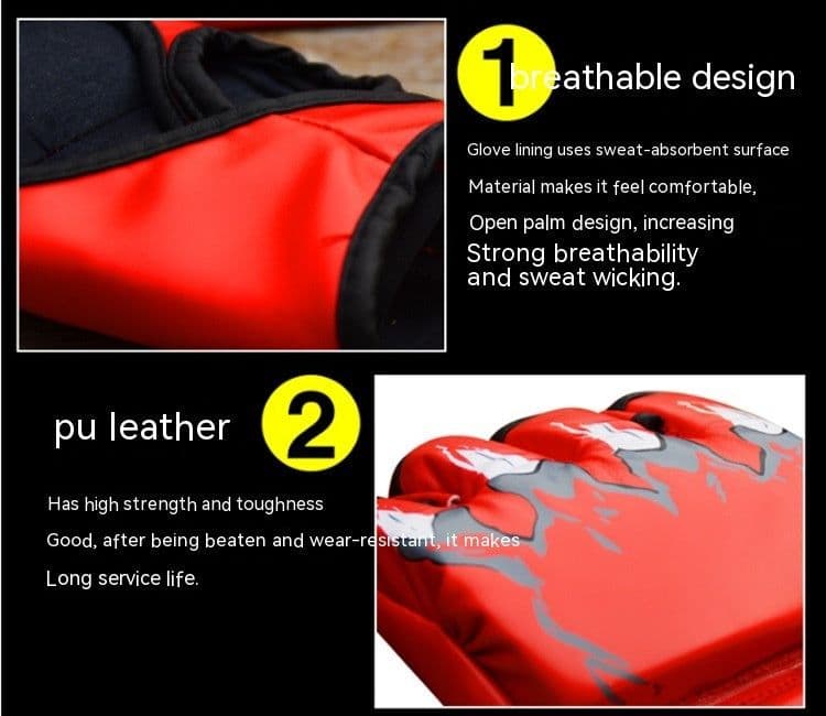 image-Half Finger Sanda Training With Boxing Gloves