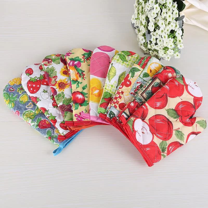 image-New Baking High Temperature Microwave Oven Thickened Gloves