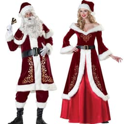 image-Santa couple costume Christmas dress