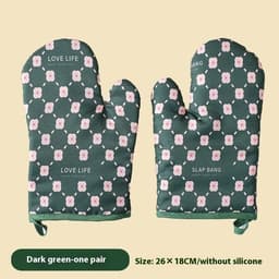 image-Thickened Microwave Oven Heat Insulation Oven Special Anti-hot Gloves High Temperature Resistance