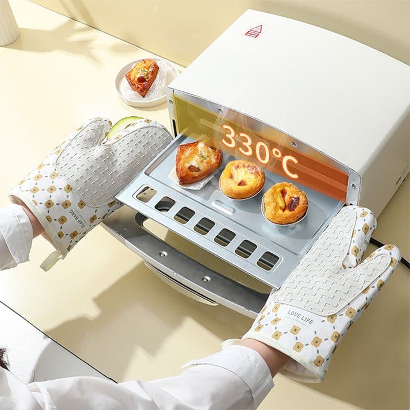 image-Thickened Microwave Oven Heat Insulation Oven Special Anti-hot Gloves High Temperature Resistance