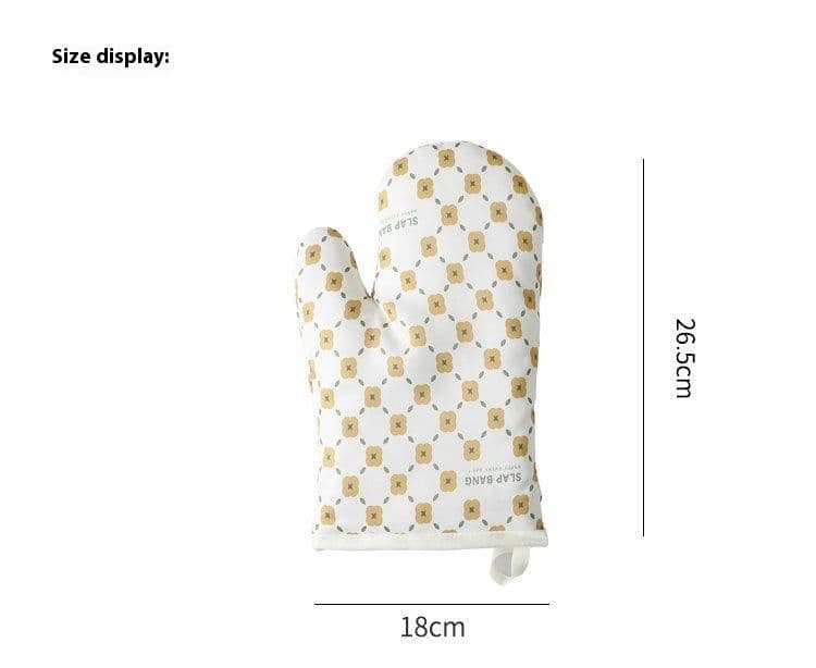 image-Thickened Microwave Oven Heat Insulation Oven Special Anti-hot Gloves High Temperature Resistance