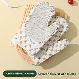 image-Thickened Microwave Oven Heat Insulation Oven Special Anti-hot Gloves High Temperature Resistance