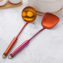 image-Stainless Steel Spatula Household Iron Spatula Kitchen Kitchen Utensils Shovel Spoon Set Long Handle Cooking Shovel Frying Spoon Stainless Steel