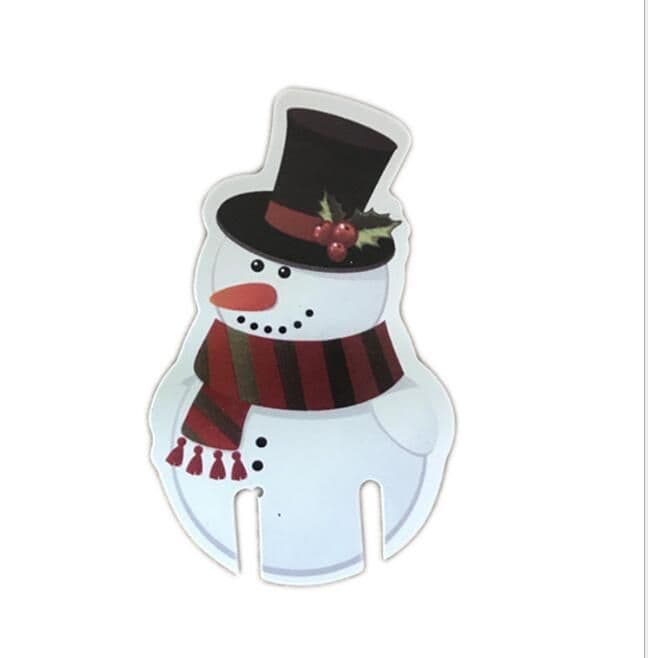 image-10PcsLot Paper Red Christmas Hat Wine Champagne Tipple Cup Card Christmas Party Table Decor DIY Decorations For Home