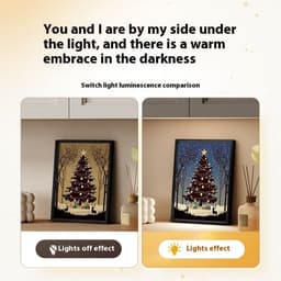 image-2024 New Luminous Speaker Christmas Tree Painting Bluetooth Speaker Desktop Ornament Gift Light And Shadow Art Lighting