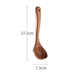 image-Acacia Wood Non-stick Frying Pan With Wooden Spatula