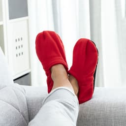 image-Microwavable Heated Slippers InnovaGoods Red