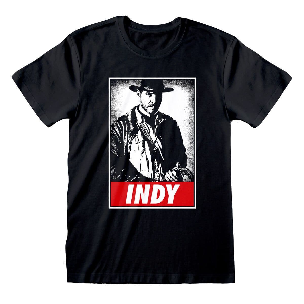 image-Short Sleeve T-Shirt Indiana Jones Indy Black Unisex