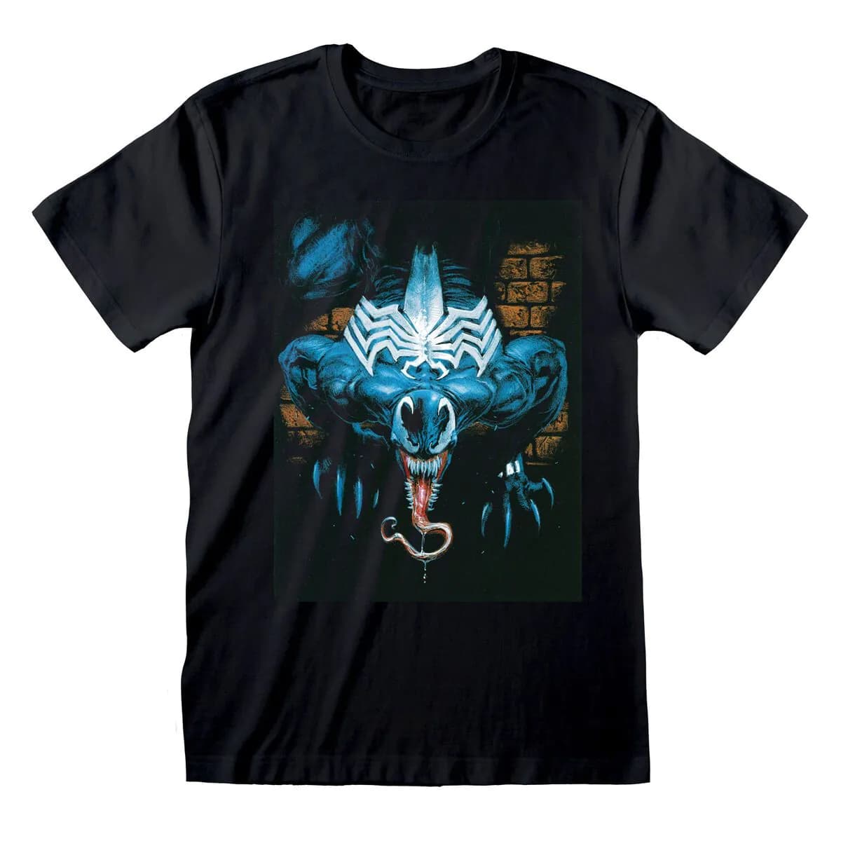 image-Short Sleeve T-Shirt Marvel Wall Lurker Black Unisex