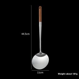 image-Stainless Steel Spatula Lengthened Kitchen Supplies